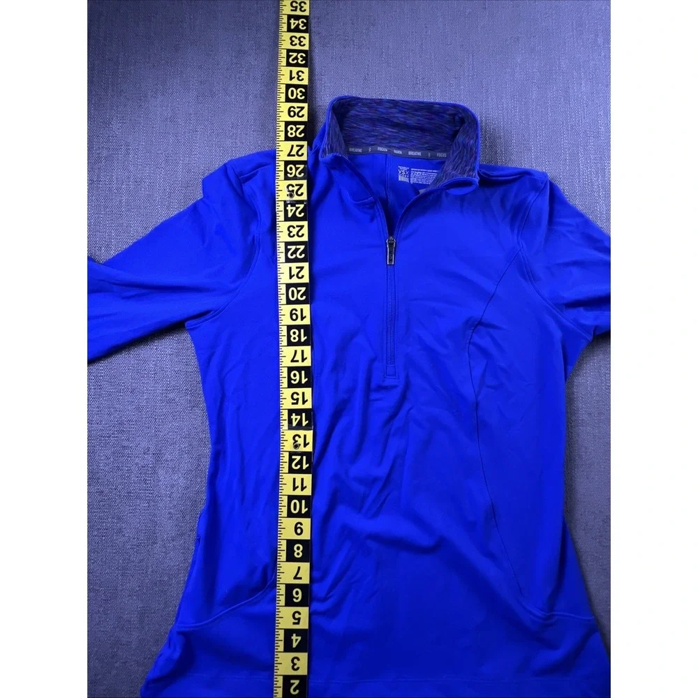 VSX Victoria's Secret Sport Knockout Blue 1/2 Zip Pullover Jacket Women's Large - Picture 6 of 11